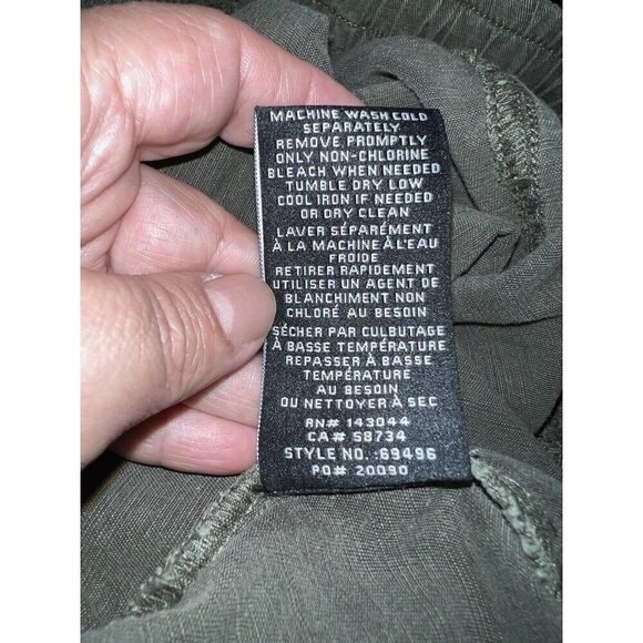 NWT 7 FOR ALL MANKIND Jogger Pants Womens Green Light Wash Drawstring Sz M - Picture 13 of 13